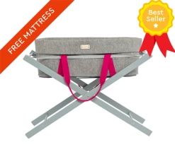 MoKee Natural Soft Sea Grass Moses Basket