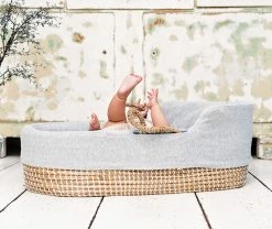 MoKee Natural Sea Grass Moses Basket